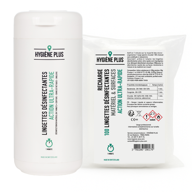 Boîte lingettes désinfectantes - Action rapide – Image 2