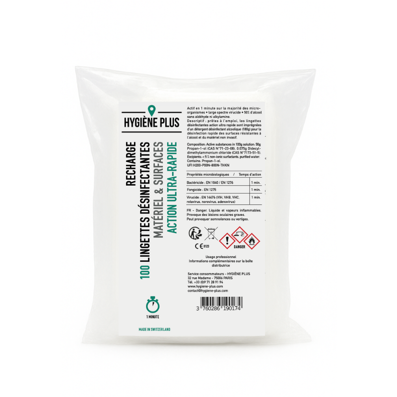 Boîte lingettes désinfectantes - Action rapide – Image 3